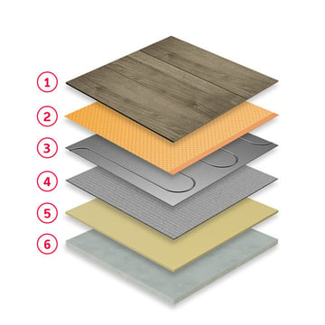 Engineered timber - Foil - concrete substrate