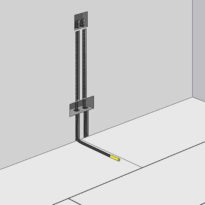 Screed installation step 1