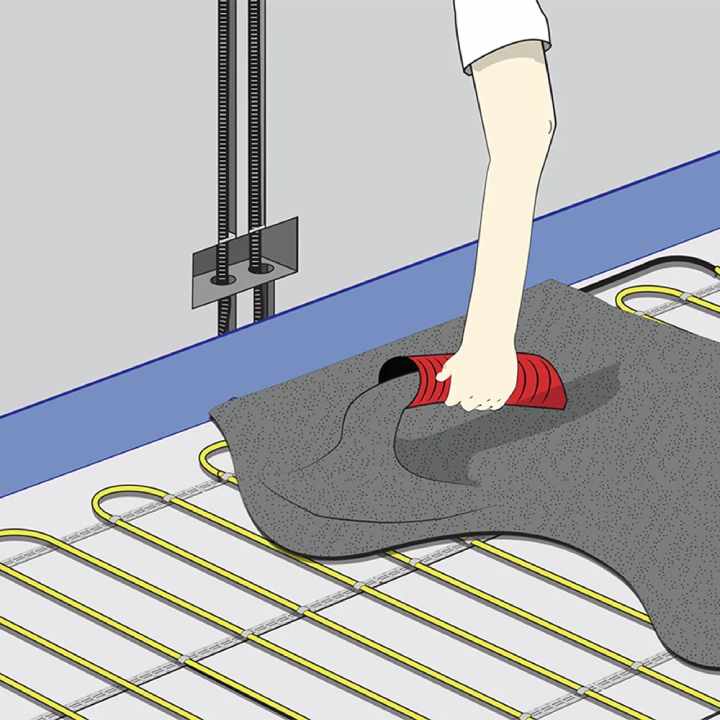 Screed installation step 5