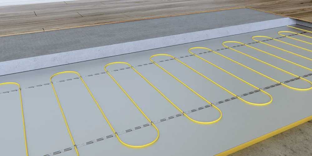 Screed electric underfloor heating systems