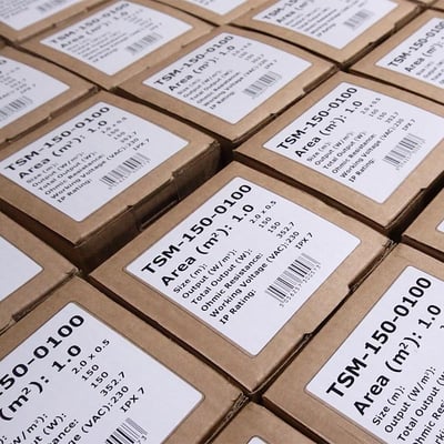 Mesh mats packaged