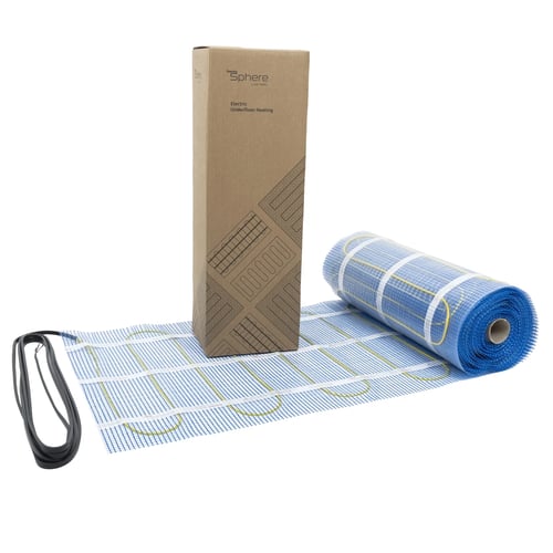 ThermoSphere Mesh mat packaging electric underfloor heating