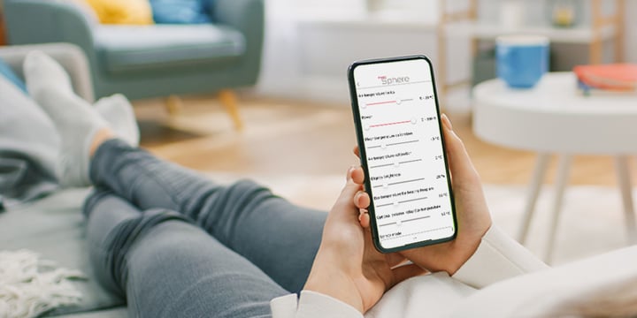 Bluetooth Programmable thermostat ThermoSphere app