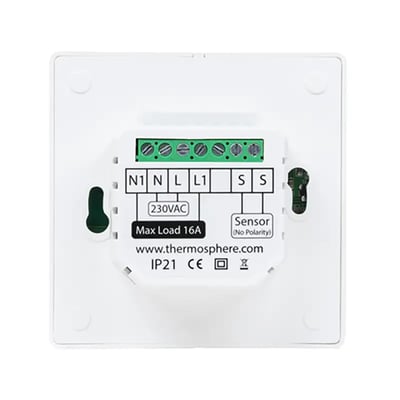 ThermoSphere thermostat max load 16A