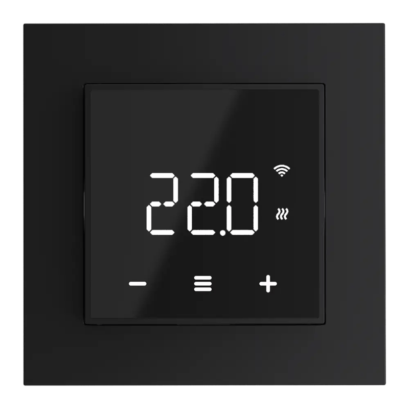 T-MO thermostat - Black front view