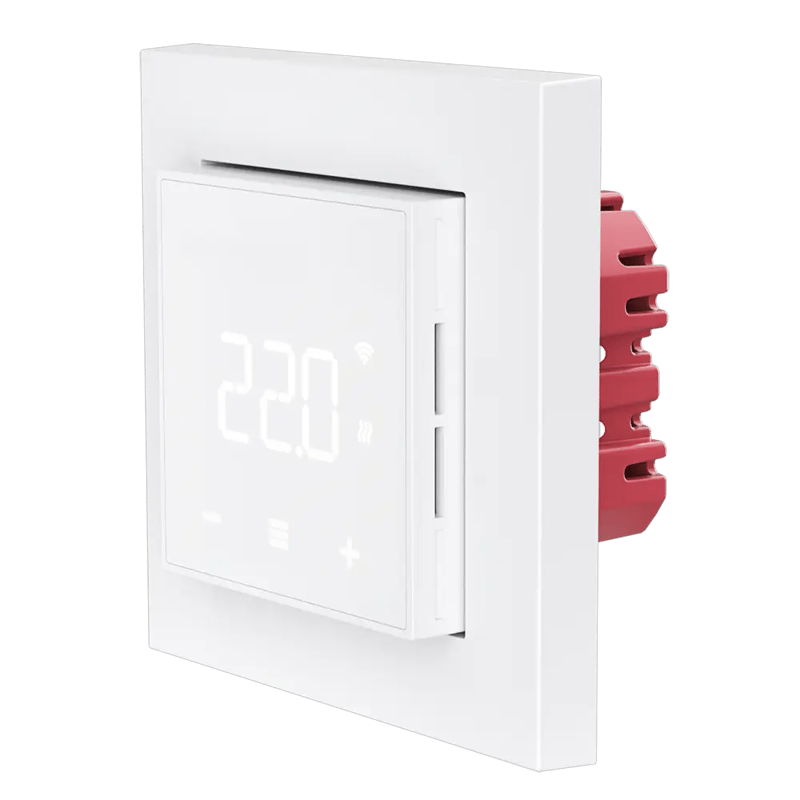 T-MO thermostat - White angled view