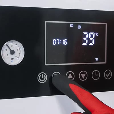 ThermoSphere Electric Flex Combi Boiler Install_Setting the temperature