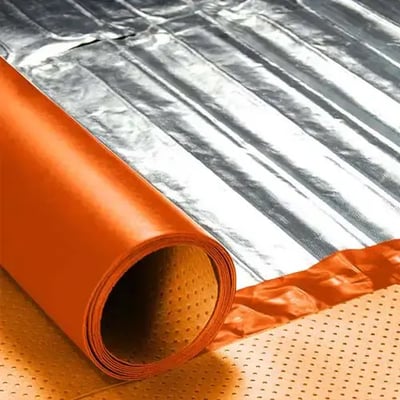 Foil underfloor heating overlay