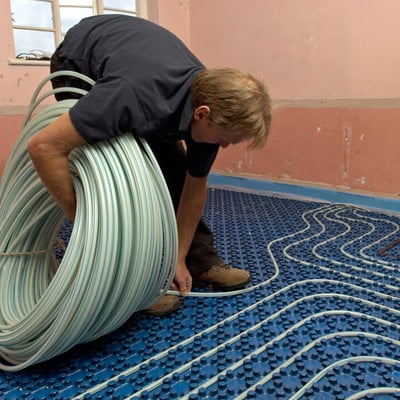 Wet underfloor heating example cost