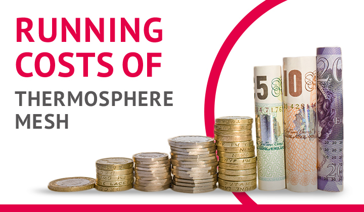 What are the running costs of ThermoSphere Mesh electric underfloor heating