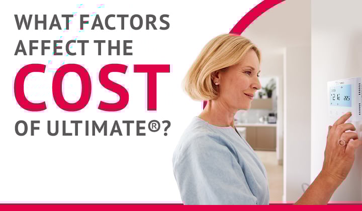 What factors affect the upfront cost of ThermoSphere Ultimate® heating cable?