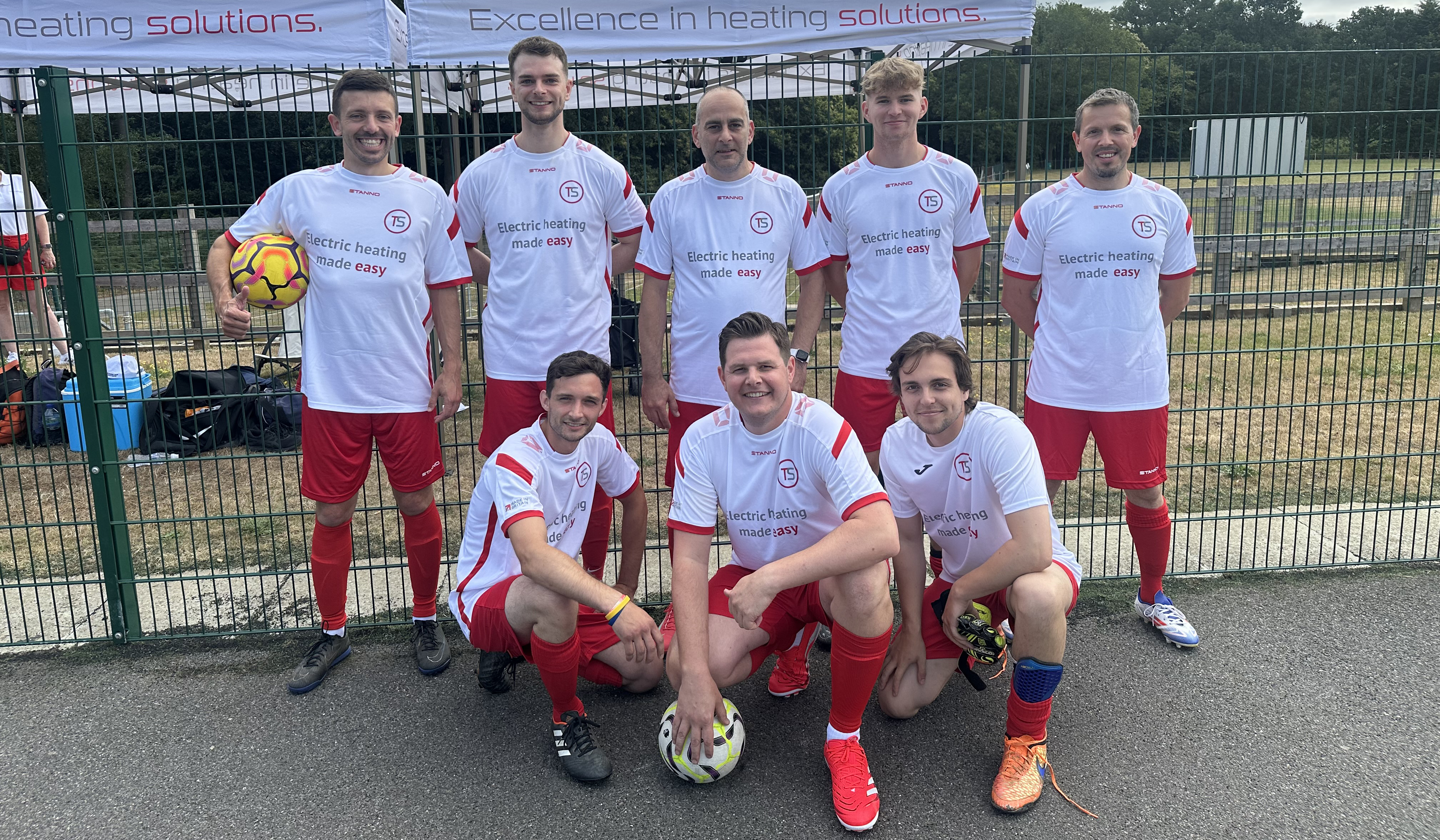 ThermoSphere FC play football for Macmillan