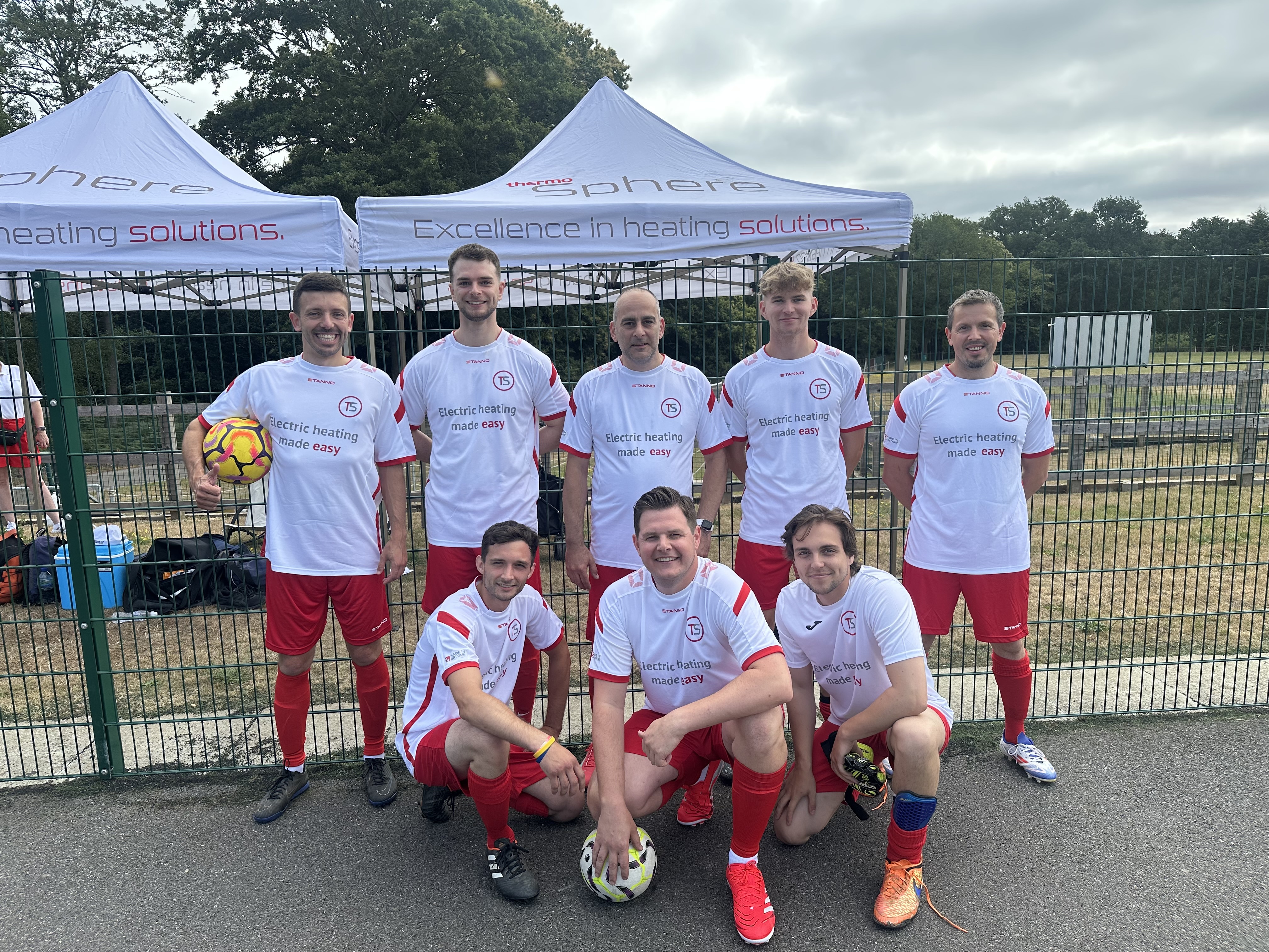 ThermoSphere FC play football for Macmillan