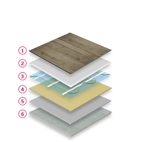 Mesh - Engineered timber floor finish on Concrete substrate