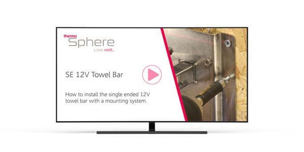 SE Towel bar install with mounting system TV thumbnail-1