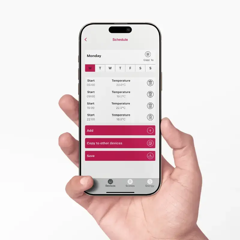 ThermoSphere T-MO thermostat_T-MO app_Copy and paste feature
