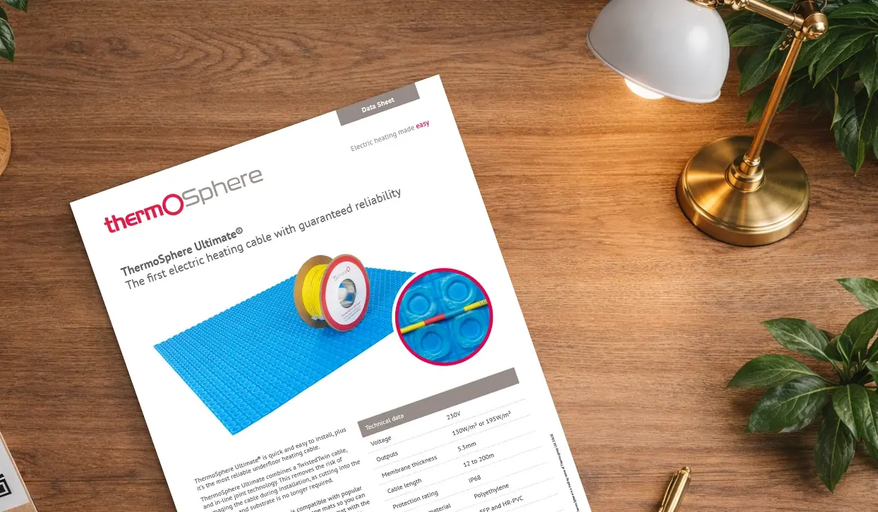 ThermoSphere Ultimate heating cable data sheet