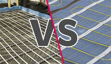 water underfloor heating vs electric underfloor heating