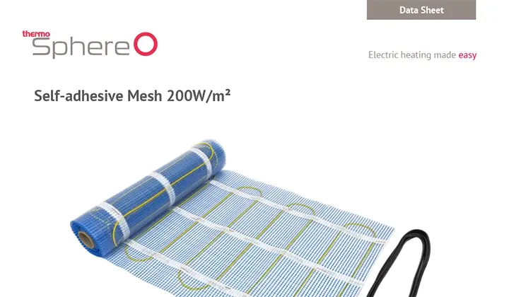 ThermoSphere electric heating data sheets and installation guides